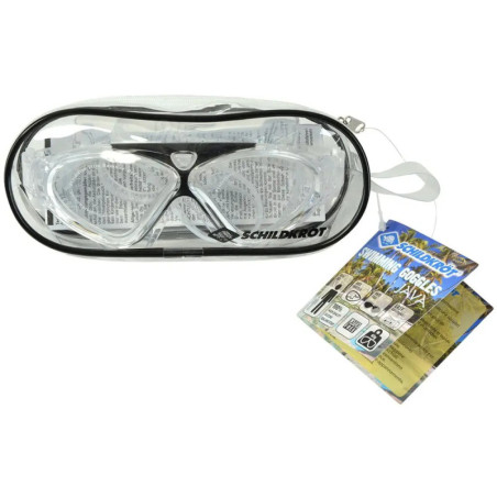 Schwimmbrille Java Adult transp.black white 2 Glas