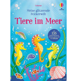 Tiere im Meer Glitzernde Stickerwelt