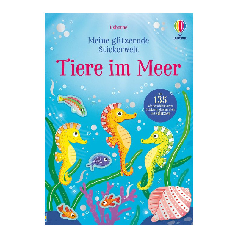 Tiere im Meer Glitzernde Stickerwelt