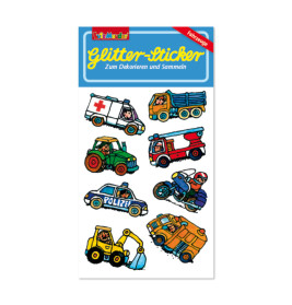 Glitter-Sticker Fahrzeuge