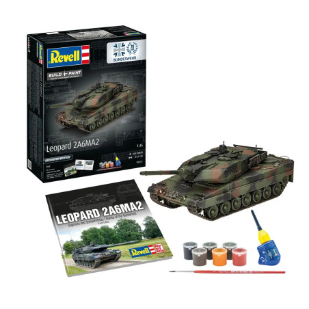 70 Jahre Bundeswehr: Leopard 2A6MA2 Exclusive Edi, Revell Modellbausatz mit Basiszubehör