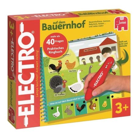 Jumbo Electro Wonderpen Mini Bauernhof – Interaktives Lernspiel mit Licht & Sound | Ab 3 Jahren