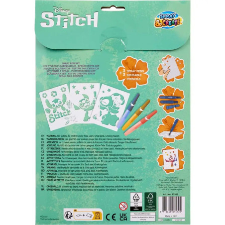 Stitch - Sprühstift-Set (3er) im A4-Umschlag
