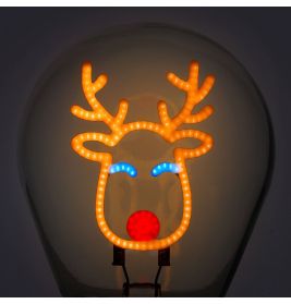 Tischlampe Glühbirnendesign Rentier