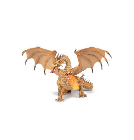 Papo 38938 Zweiköpfiger Drache, gold
