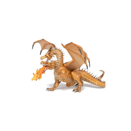 Papo 38938 Zweiköpfiger Drache, gold