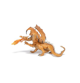 Papo 38938 Zweiköpfiger Drache, gold