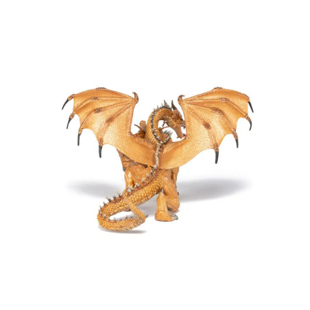 Papo 38938 Zweiköpfiger Drache, gold