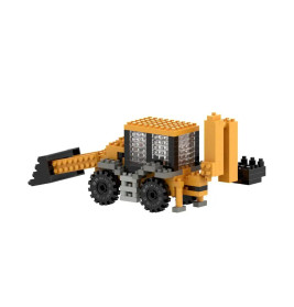 BRIXIES JCB Baggerlader 3D Konstruktionsbausatz aus Ministeinen