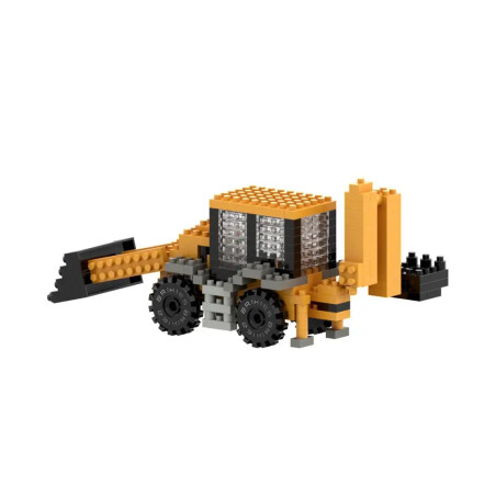 BRIXIES JCB Baggerlader 3D Konstruktionsbausatz aus Ministeinen