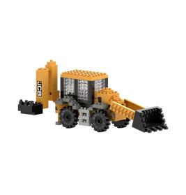 BRIXIES JCB Baggerlader 3D Konstruktionsbausatz aus Ministeinen