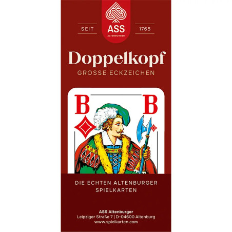 Doppelkopf große Eckzeichen französisches Bild