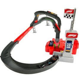 Hot Wheels Racing Formel 1® Rennstrecke-Trackset mit 3 Die-Cast Spielzeugautos im Maßstab 1:64