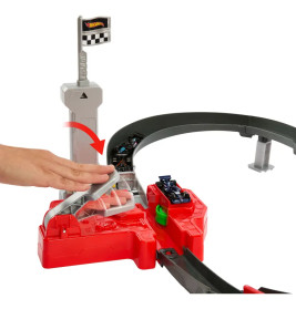 Hot Wheels Racing Formel 1® Rennstrecke-Trackset mit 3 Die-Cast Spielzeugautos im Maßstab 1:64