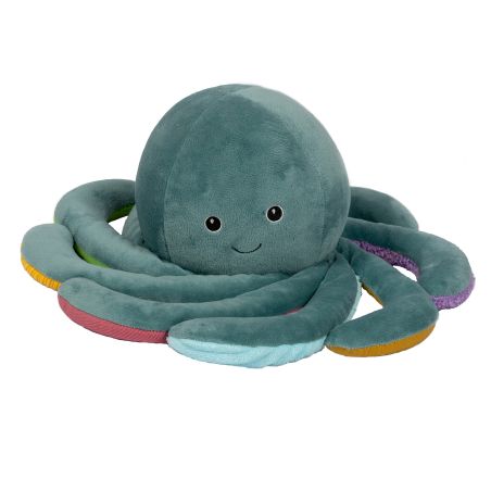 By ASTRUP® Plüsch Oktopus 1,2 kg - kuschelig, gewichtet und mit bunten Tentakelunterseiten.