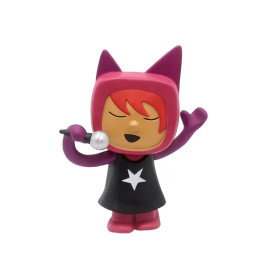 Kreativ-Tonie Sängerin: Cartoon mit Katzenohren, schwarzem Sternenkleid, Mikrofon 90 Min. Toniebox-Audio.