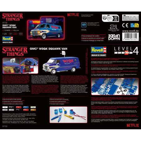 GMC® WSQK Squawk Van  Stranger Things, Revell Modellbausatz