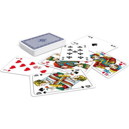 Skat, französisches Bild in Faltschachtel