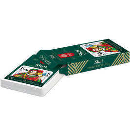 Skat, französisches Bild in Faltschachtel