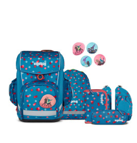 Ergobag® cubo Light Set VoltiBär: 5-teiliges, ergonomisches Schulranzen-Set mit Rucksack und Zubehör.