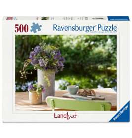 Ravensburger Puzzle 12001633 - Landlust Blumengruß am Gartentisch - 500 Teile Landlust Puzzle für Ki