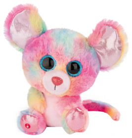 NICI Kuscheltier Maus Candypop, 25 cm, bunt und flauschig - Plüschtier für Babys ab 6 Monaten.