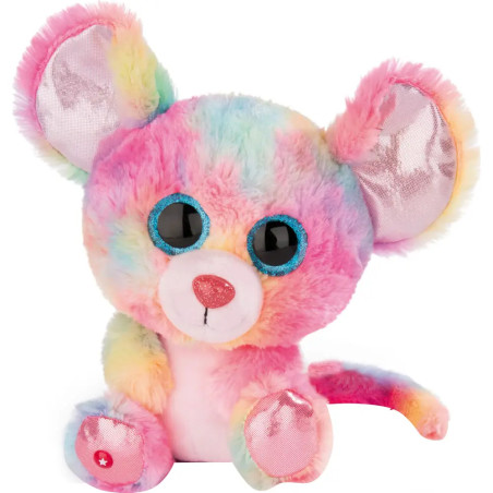 NICI Kuscheltier Maus Candypop, 25 cm, bunt und flauschig - Plüschtier für Babys ab 6 Monaten.