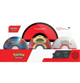 AMIGO Pokémon Tin-Box Pokéball mit Booster und exklusiver Promo-Karte - ideal für Sammler.