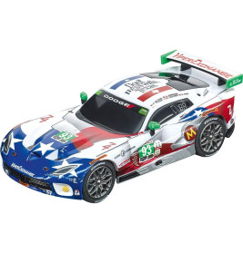 Carrera GO!!! SRT Viper No.93 von Revell®, 1:43 Slotcar im Design des Ben Keating Teams in Rot, Weiß und Blau.