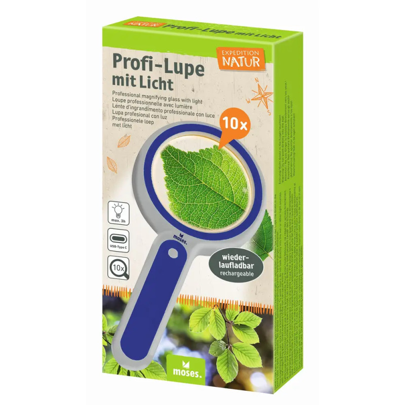 Expedition Natur Profi-Lupe mit Licht 10x