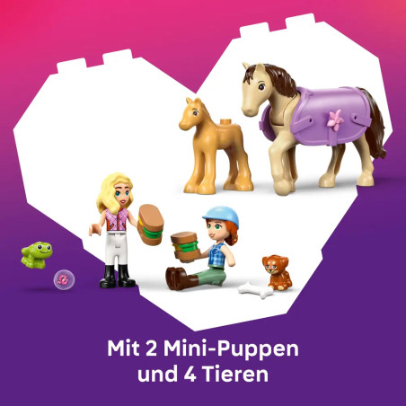 LEGO® Friends 42695 Pferd und Fohlen mit Pferdeanhänger