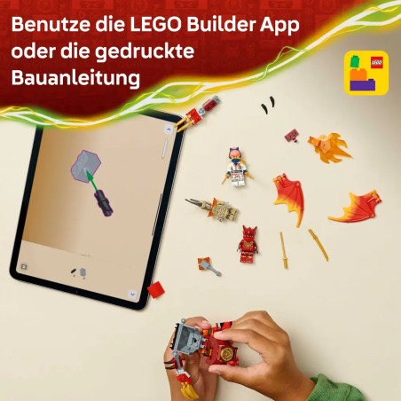 LEGO® NINJAGO 71851 Kais Drachen-Mech Battle Set