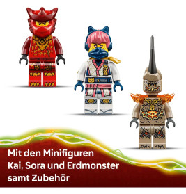 LEGO® NINJAGO 71851 Kais Drachen-Mech Battle Set