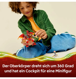 LEGO® NINJAGO 71851 Kais Drachen-Mech Battle Set