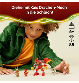 LEGO® NINJAGO 71851 Kais Drachen-Mech Battle Set
