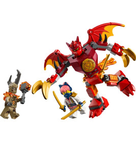 LEGO® NINJAGO 71851 Kais Drachen-Mech Battle Set