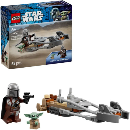 LEGO® Star Wars™ 75436 Der Mandalorianer und Grogu auf ihrem Speeder Bike™