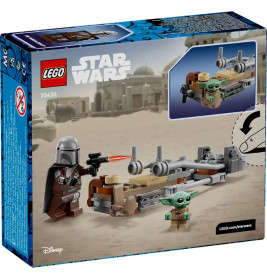 LEGO® Star Wars™ 75436 Der Mandalorianer und Grogu auf ihrem Speeder Bike™