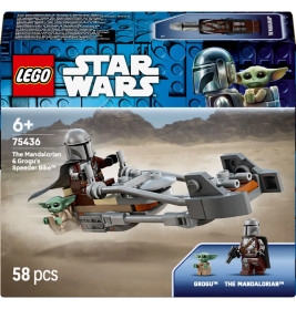 LEGO® Star Wars™ 75436 Der Mandalorianer und Grogu auf ihrem Speeder Bike™