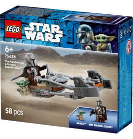 LEGO® Star Wars™ 75436 Der Mandalorianer und Grogu auf ihrem Speeder Bike™