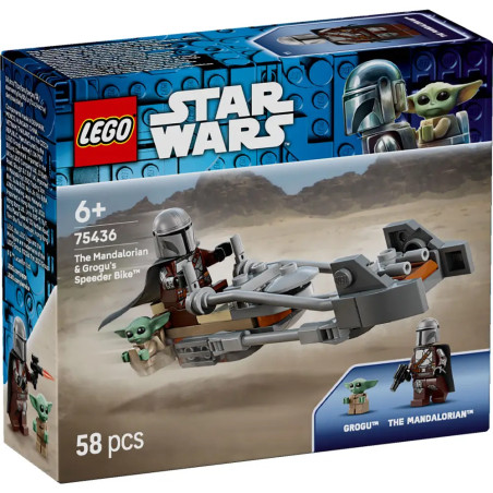 LEGO® Star Wars™ 75436 Der Mandalorianer und Grogu auf ihrem Speeder Bike™