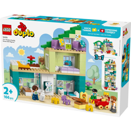 LEGO® DUPLO® 10470 Modernes Familienhaus mit Figuren – 3-in-1-Set