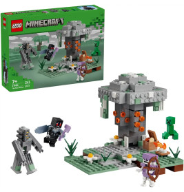 LEGO Minecraft Set Die Verlassene Mine mit Box, Baum, Figuren und Zubehör.