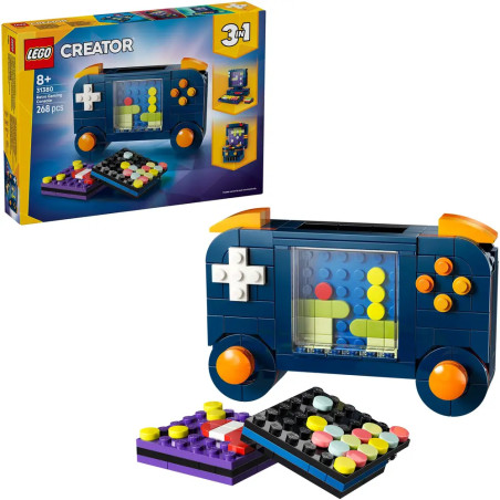 LEGO Creator 3-in-1 Set ab 8 Jahren: Bau einer Retro-Spielkonsole mit austauschbaren Spielbrettern möglich.