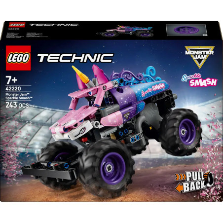 LEGO® Technic 42220 Monster Jam™ Sparkle Smash™ mit Rückziehmotor