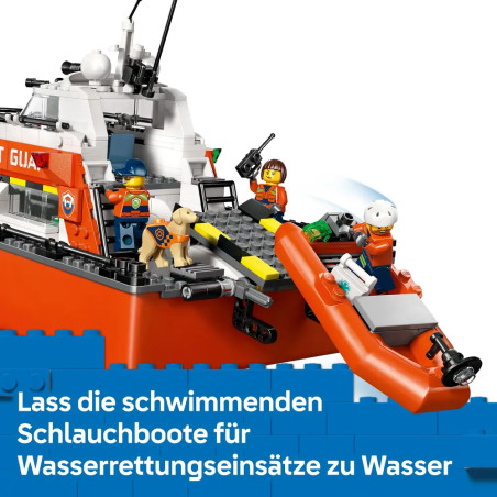 LEGO® City 60504 Rettungsboot der Küstenwache mit Hubschrauber