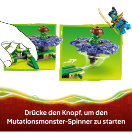 LEGO® NINJAGO 71849 Nya vs. Elementarmonster-Spinner