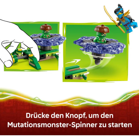LEGO® NINJAGO 71849 Nya vs. Elementarmonster-Spinner