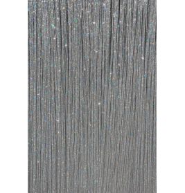3 Strähnchen 50 cm, silberglänzend