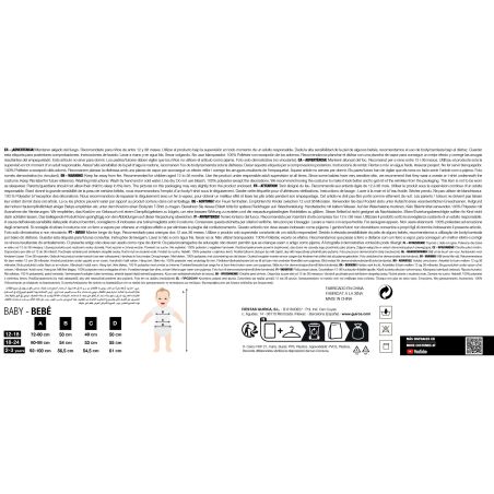 Blauer Alien, Kinder Kostüm, 5–6 Jahre